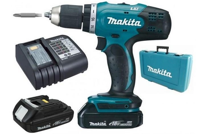 Bộ sản phẩm máy khoan và vặn vít dùng pin Makita DDF453SYX1