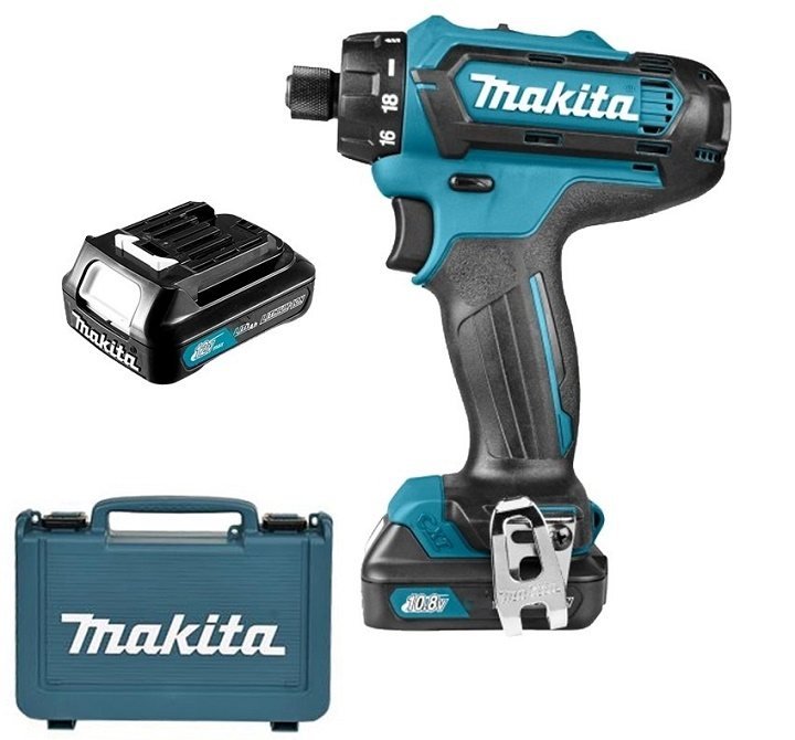 Bộ sản phẩm máy khoan pin và vặn vít Makita DF031DSYE