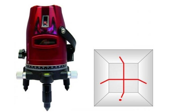 Máy lấy cốt tia Laser độ sáng cao 2 tia SA235X có 2 tia laser màu đỏ độ sáng rất cao lên đến 100mW