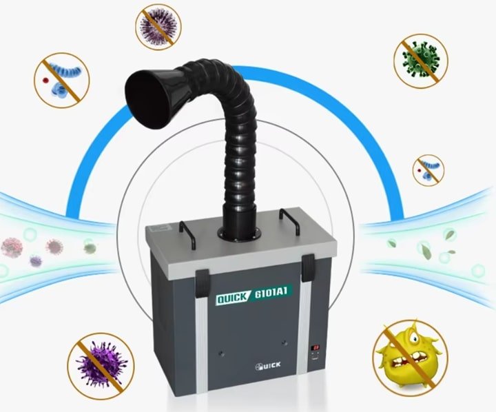 Máy lọc khói Quick 6101A1 lọc khí hiệu suất cao