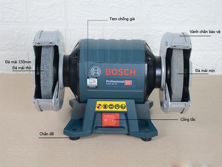 Máy mài 2 đá Bosch GBG 35 15 là một trong những máy mài chất lượng cao, giá tốt