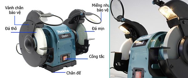 Máy mài 2 đá Makita GB801 Máy mài 2 đá Makita GB801