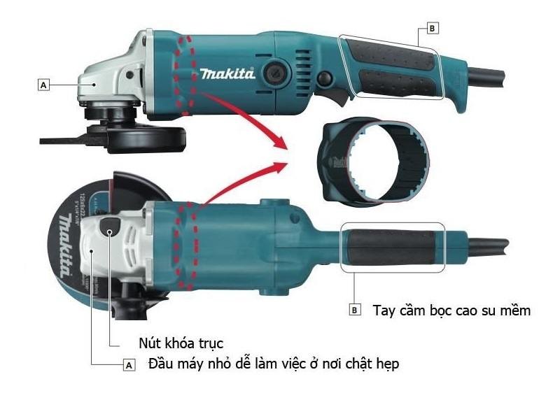 Máy mài góc Makita GA5010 1050W Các chi tiết trên máy mài Makita GA5010