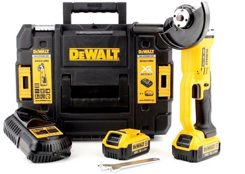 Trọn bộ máy mài góc dùng pin Dewalt DCG412M2 Trọn bộ máy mài góc dùng pin Dewalt DCG412M2