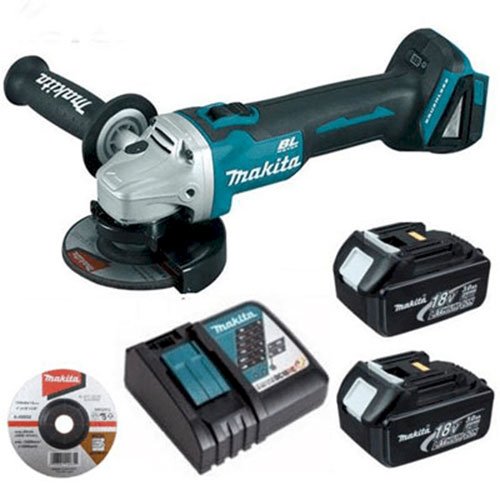 Máy mài góc dùng pin Makita DGA402RME 18V 100mm (công tắc trượt)