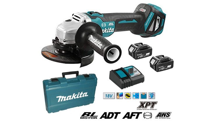 Hình ảnh máy mài góc dùng pin Makita DGA514RTE Hình ảnh máy mài góc dùng pin Makita DGA514RTE