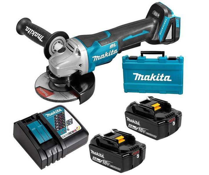 Bộ sản phẩm máy mài góc Makita DGA518RTE Bộ sản phẩm máy mài góc Makita DGA518RTE