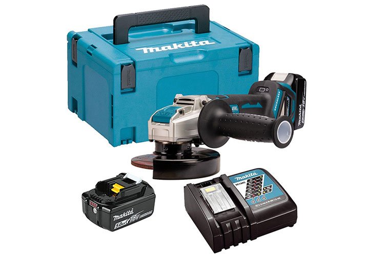 Máy mài góc Makita DGA519RTJ (kèm pin sạc) Máy mài góc Makita DGA519RTJ (kèm pin sạc)