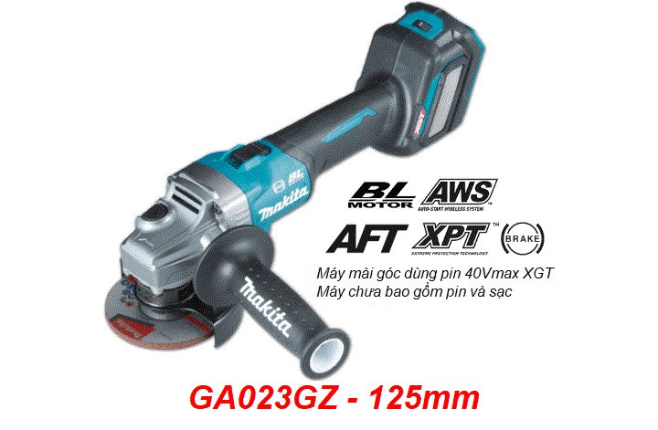 Máy mài góc pin Makita GA023GZ 40V 125mm Máy mài góc pin Makita GA023GZ 40V 125mm
