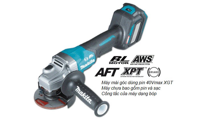 Hình ảnh máy mài góc dùng pin Makita GA027GZ Hình ảnh máy mài góc dùng pin Makita GA027GZ