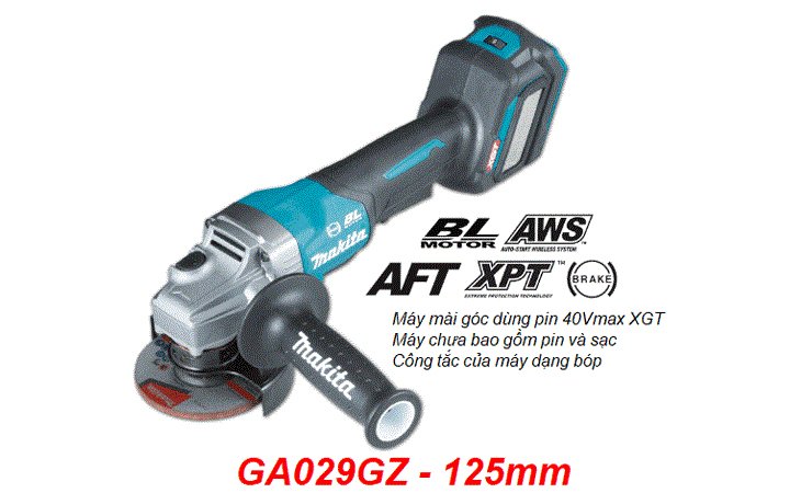 Hình ảnh máy mài góc dùng pin Makita GA029GZ Hình ảnh máy mài góc dùng pin Makita GA029GZ