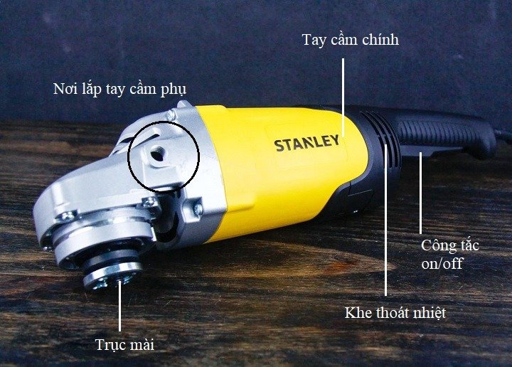 Máy mài góc Stanley STGL2218 Máy mài góc Stanley STGL2218