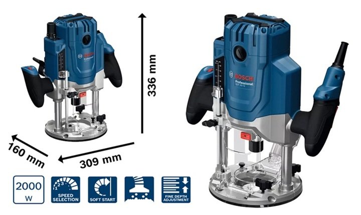 Bosch GOF 20-12 bền chắc, dễ sử dụng Bosch GOF 20-12 bền chắc, dễ sử dụng