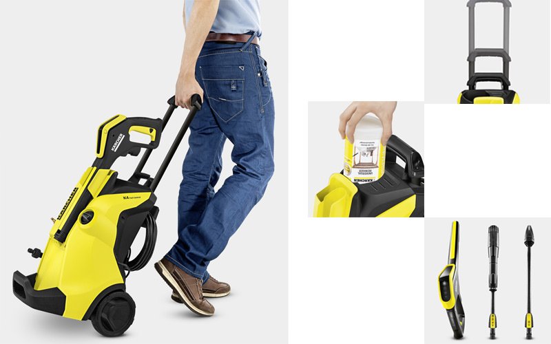 Máy rửa xe áp lực cao Kacher K 4 full control Máy rửa xe áp lực cao Kacher K 4 full control