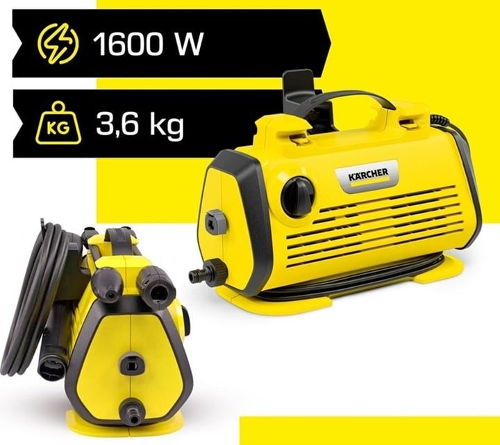 Thiết kế của Karcher K 3 Horizontal Plus*EU nhỏ gọn, dễ sử dụng Thiết kế của Karcher K 3 Horizontal Plus*EU nhỏ gọn, dễ sử dụng
