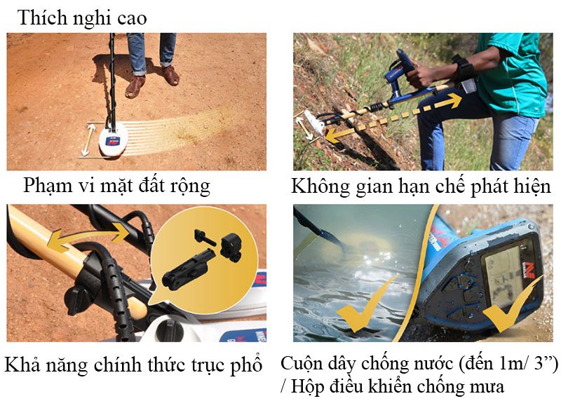 Máy rà vàng GOLD MONSTER 1000 Minelab Úc