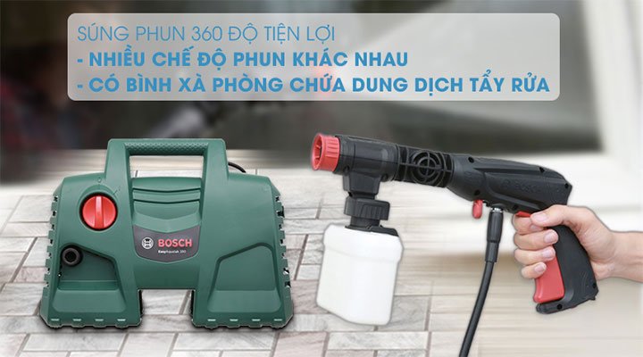 Súng phun Bosch EasyAquatak 100 điều chỉnh và sử dụng dễ dàng