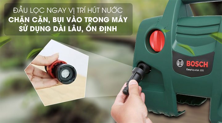 Đầu lọc Bosch EasyAquatak 100 giúp nước ra tinh khiết 