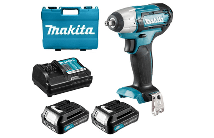 Máy siết bu lông Makita TW140DSYE và các phụ kiện đi kèm Máy siết bu lông Makita TW140DSYE và các phụ kiện đi kèm