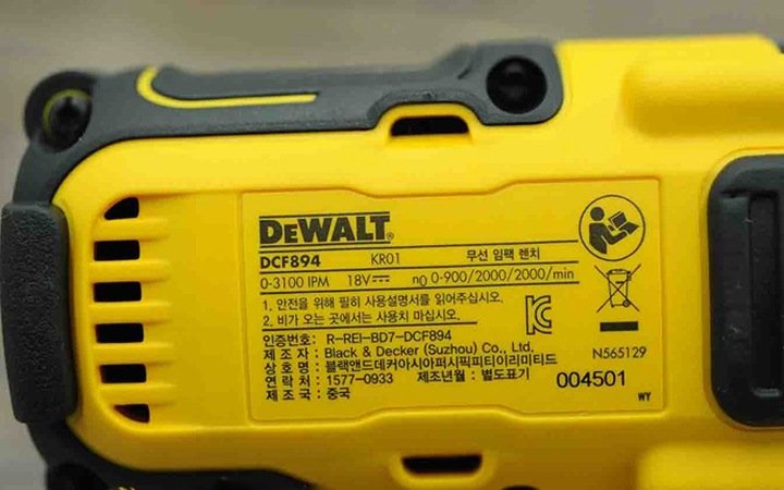 Thông số kỹ thuật máy siết bu lông Dewalt DCF894M2 