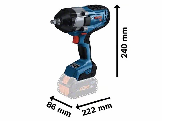 Máy vặn ốc vít Bosch GDS 18V-1000 (SOLO) thiết kế nhỏ gọn chắc chắn Máy vặn ốc vít Bosch GDS 18V-1000 (SOLO) thiết kế nhỏ gọn chắc chắn