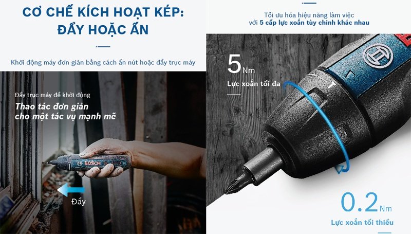 máy vặn vít dùng pin Bosch Go Gen 2 