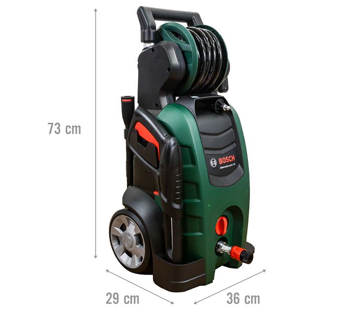 Kích thước máy rửa xe Bosch AQT 140 Kích thước máy rửa xe Bosch AQT 140