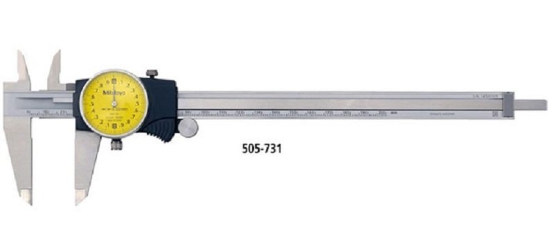 Thước cặp đồng hồ Mitutoyo 505-731 có dải đo từ 0-200mm và đảm bảo độ chính xác tối đa là ±0.03mm Thước cặp đồng hồ Mitutoyo 505-731 có dải đo từ 0-200mm và đảm bảo độ chính xác tối đa là ±0.03mm