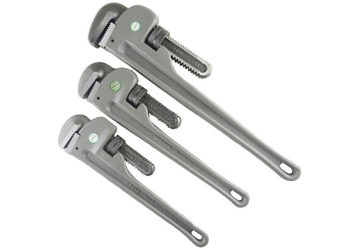 Mỏ lết răng thân nhôm 18in/450mm Sata 70826