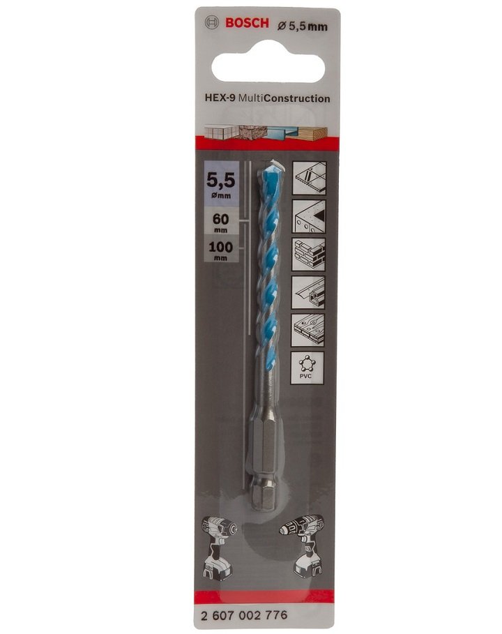 Sản phẩm mũi khoan Bosch 2607002776 khoan đường kính 5.5mm Sản phẩm mũi khoan Bosch 2607002776 khoan đường kính 5.5mm