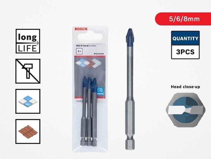 Bộ mũi khoan Bosch 2608579511 cao cấp, độ bền cao Bộ mũi khoan Bosch 2608579511 cao cấp, độ bền cao