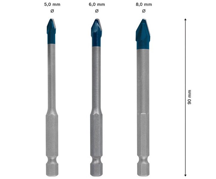 Kích thước của mũi khoan Bosch 2608579511 Kích thước của mũi khoan Bosch 2608579511