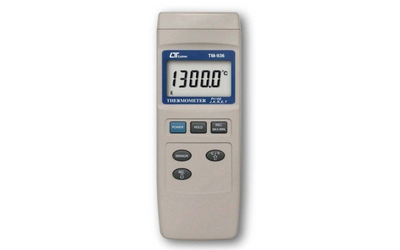 Nhiệt kế Pt 100 + Loại K/J/R/E/T Lutron TM-936