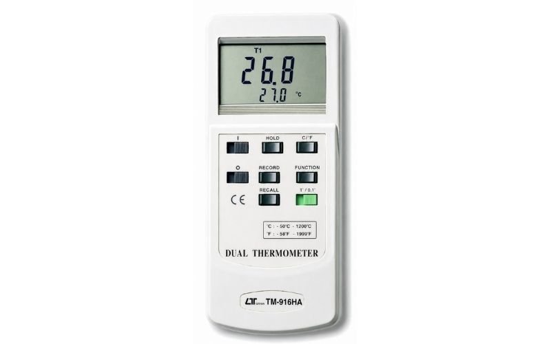 Nhiệt kế kép T1-T2 Lutron TM-916HA
