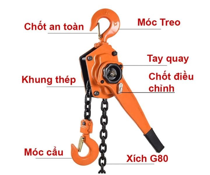 Nitto 0.8T 1.5m cấu tạo đơn giản, sử dụng dễ dàng trong nhiều ngành nghề