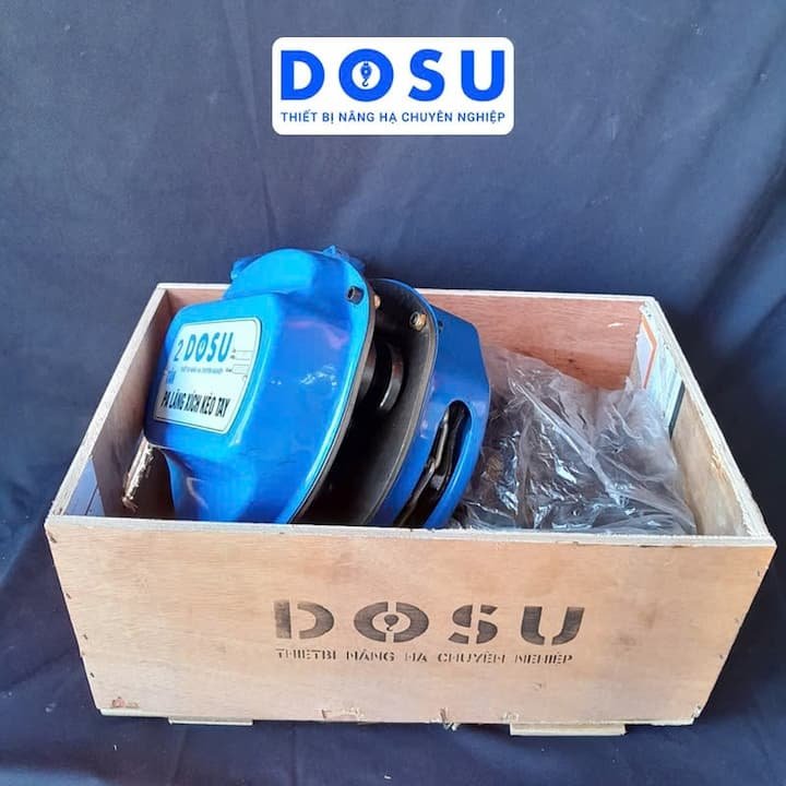 Pa lăng xích DOSU 1.5T-2.5M thiết kế dạng kéo tay tiện lợi