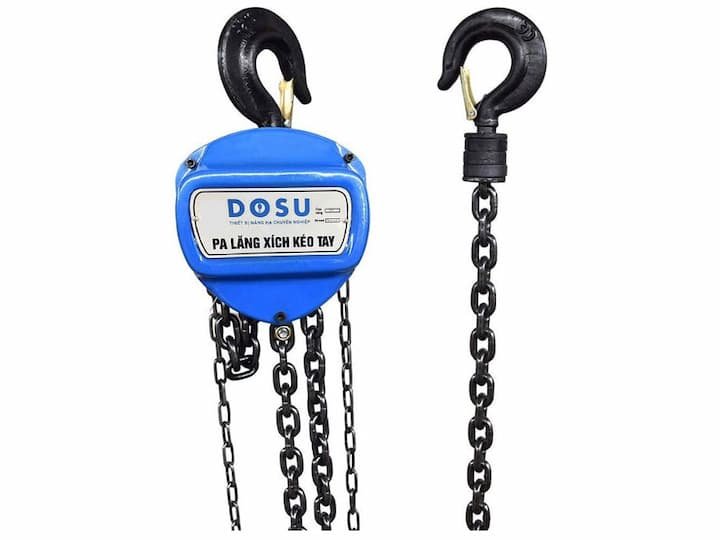 Pa lăng xích kéo tay DOSU 10T-5M được thiết kế theo hướng đơn giản nhưng chắc chắn
