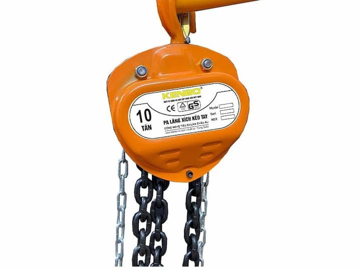 Pa lăng xích kéo tay KENBO KB10T-5M nâng tải tới 10 tấn