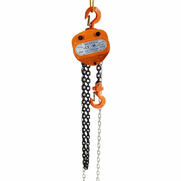 NITTO 1T-5M là pa lăng xích sở hữu thiết kế gọn gàng, kết cấu chắc chắn