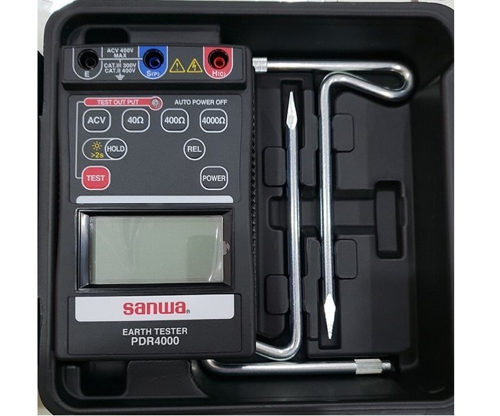 Máy đo điện trở đất Sanwa PDR4000 Máy đo điện trở đất Sanwa PDR4000