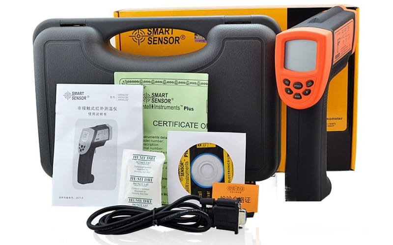 Bộ sản phẩm súng bắn nhiệt độ hồng ngoại Smartsensor AR882+