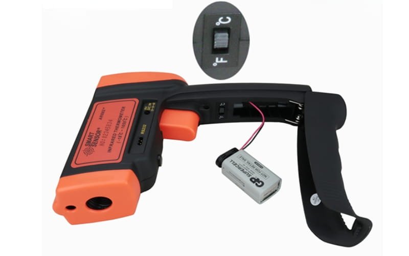 Smartsensor AR882+ hoạt động bằng pin, chuyển đổi đơn vị đo dễ dàng