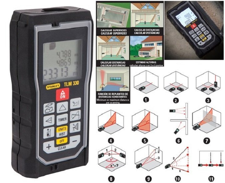 Máy đo khoảng cách Stanley TLM 330 đo đến 100m Máy đo khoảng cách Stanley TLM 330 đo đến 100m