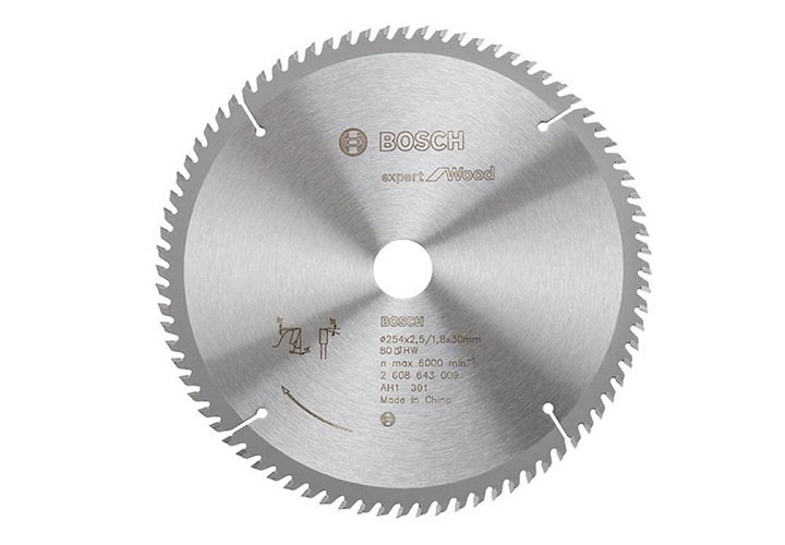 Lưỡi cưa gỗ 254x25.4mm T60 Bosch 2608643002 Lưỡi cưa gỗ 254x25.4mm T60 Bosch 2608643002
