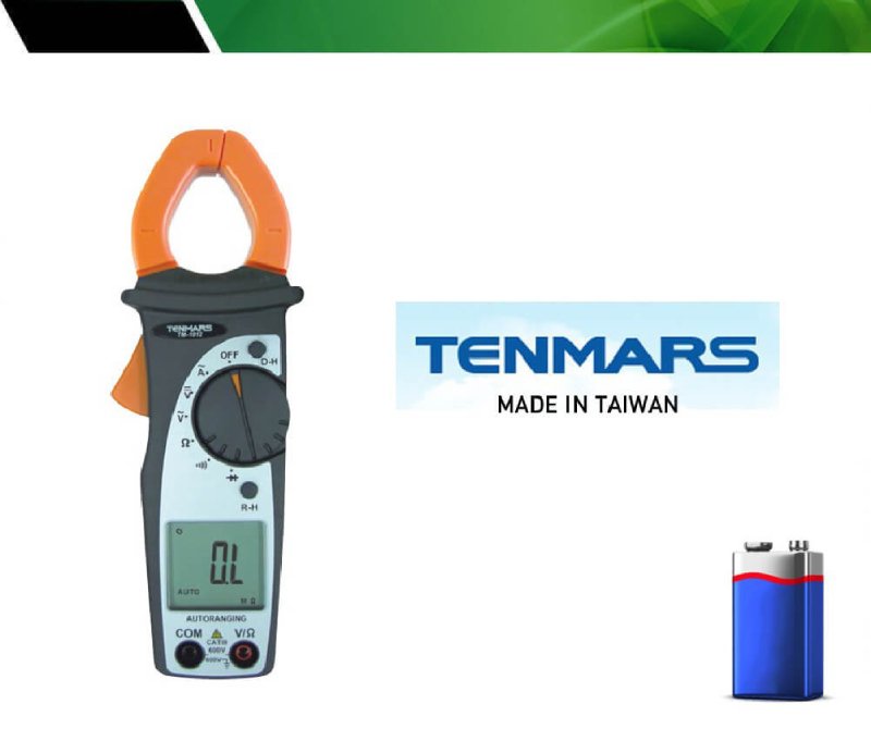 Ampe kìm đo Tenmars TM – 1012 tự chuyển thang đo và tự động tắt máy Ampe kìm đo Tenmars TM – 1012 tự chuyển thang đo và tự động tắt máy