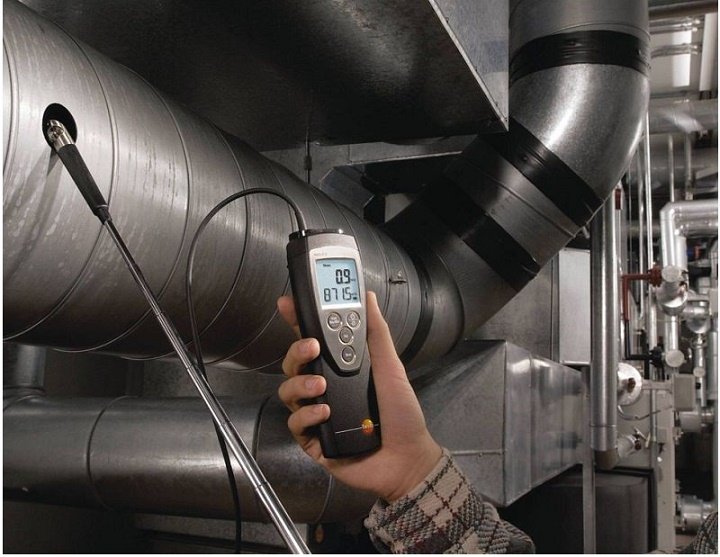 Thiết bị đo lưu lượng và vận tốc gió Testo 416 Thiết bị đo lưu lượng và vận tốc gió Testo 416