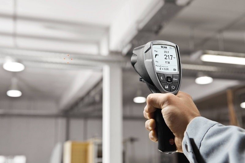 Máy đo nhiệt độ hồng ngoại Testo 835-T1 dễ dàng sử dụng Máy đo nhiệt độ hồng ngoại Testo 835-T1 dễ dàng sử dụng