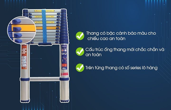 Thang có thể được xếp gọn lại dễ dàng