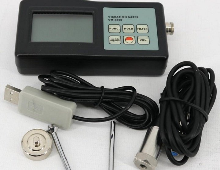 VM-6360 là máy đo rung cầm tay nhỏ, phù hợp để đo rung động chung trên máy móc, động cơ, máy bơm và máy nén, Thiết bị đo độ rung VM-6360 là máy cầm tay nhỏ, phù hợp để đo rung động chung trên máy móc, động cơ