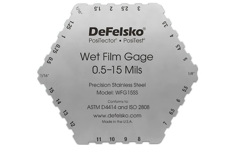 DeFelsko WFG15SS thiết kế nhỏ gọn, dải đo 0.5 - 15 mils